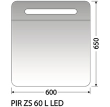 PIR ZS 60 L LED Rozměry 600 x 650