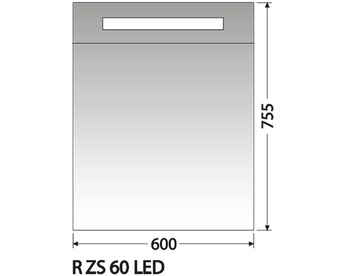 Zrcadlová skříňka Intedoor R ZS 60 LED 01