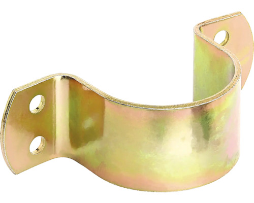 Objímka na trubku 60 mm, 11/2 palce, galvanicky žlutě pozinkovaná Objímka na trubku 60 mm, 11/2 palce, galvanicky žlutě pozinkovaná