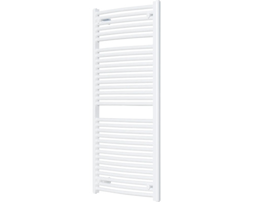 Bílý nástěnný radiátor na ručníky