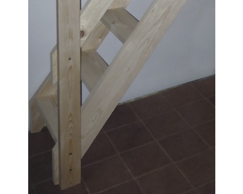 Schody přímé POVAL 600 x 2900 mm vč. zábradlí, smrk Schody přímé POVAL 600 x 2900 mm vč. zábradlí, smrk