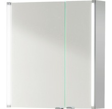 Zrcadlová skříňka basano Salenta 61 x 16,5 x 67 cm šedá 2 dvířka LED IP 20-thumb-0