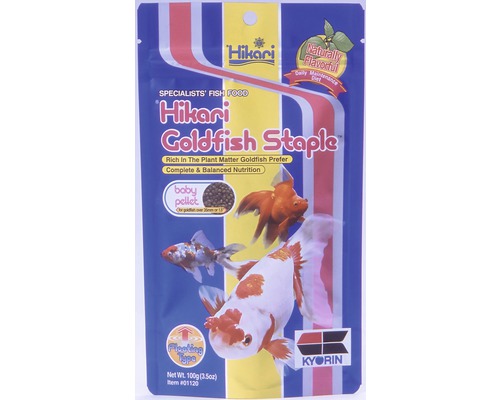 Krmivo pro ryby HIKARI Goldfish Staple Baby 100 g Balení krmiva pro ryby Hikari Goldfish Staple