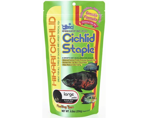 Krmivo pro cichlidy HIKARI Cichlid Staple large 250 g Krmivo pro cichlidy Hikari Cichlid Staple pro všechny druhy cichlid a větší tropické ryby