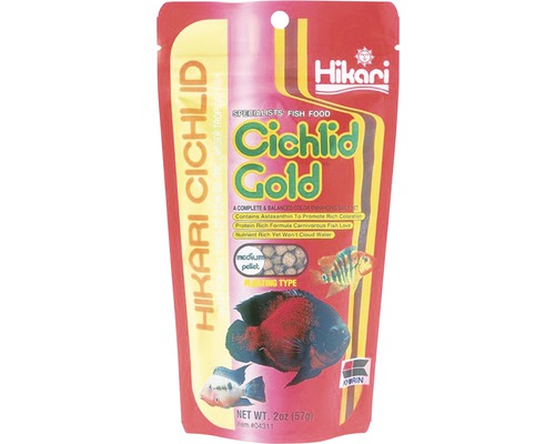 Krmivo pro cichlidy HIKARI Cichlid Gold medium 57 g Krmivo pro ryby Hikari Cichlid Gold v balení