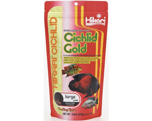 Krmivo pro cichlidy HIKARI Cichlid Gold Large 250 g Hikari Cichlid Gold krmivo pro ryby, balení 250 gramů