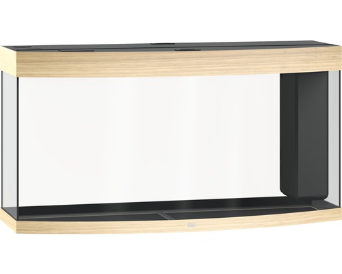 Prázdné akvárium s podstavcem se vzhledem dřeva