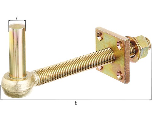 Nastavitelný závěs s deskou pro zahradní branky