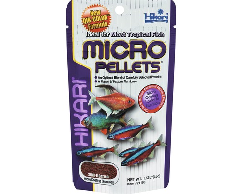 Krmivo pro ryby granulované HIKARI Micro pellets 45 g Hikari Micro Pellets krmivo pro tropické ryby, 45 gramů