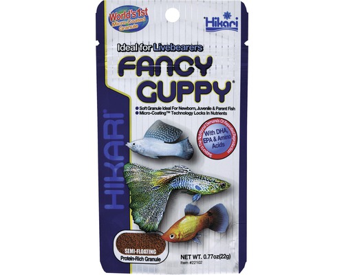 Krmivo pro ryby granulované HIKARI Fancy Guppy 22 g Krmivo pro ryby Hikari Fancy Guppy pro živorodé ryby