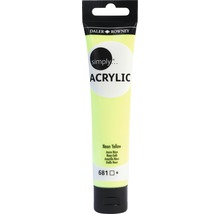 Akrylová barva neonově žlutá od Daler Rowney