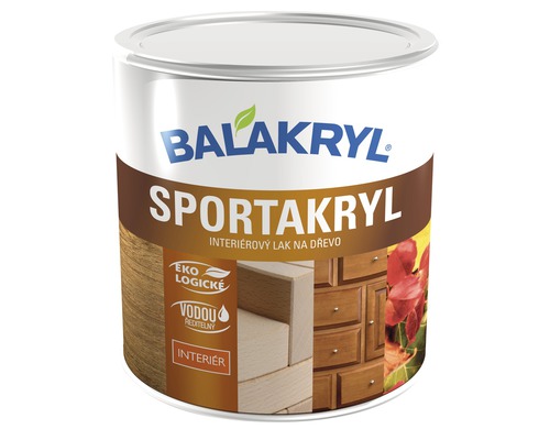 Lak na dřevo Balakryl Sportakryl V1602 lesklý 0,67 l ekologicky šetrný