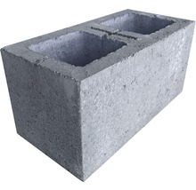 Šedá betonová tvárnice