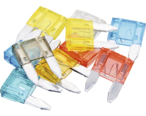 Různobarevné sortiment pojistek