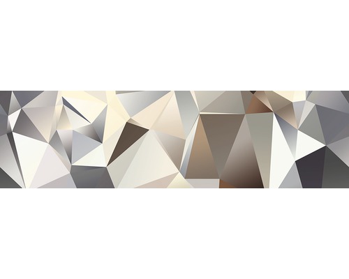 Bordura na zeď, samolepící, motiv geometrický, šedá Abstraktní geometrické pozadí s trojúhelníkovými tvary