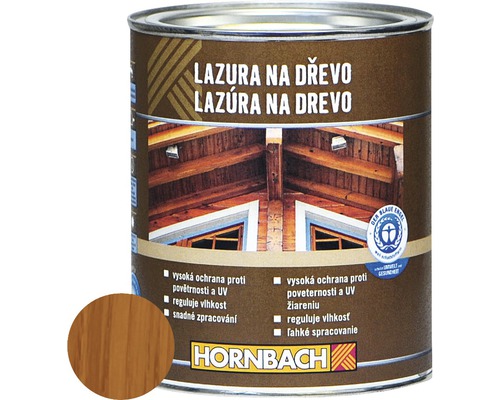 Lazura na dřevo Hornbach 0,75 l teak