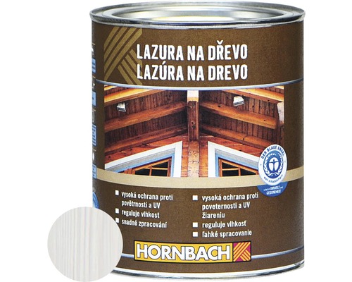 Lazura na dřevo Hornbach 0,75 l bílá