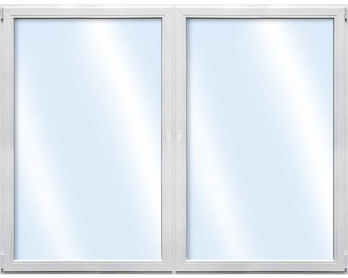 Plastové okno dvoukřídlé ARON Basic bílé 1350 x 1100 mm