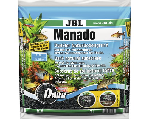 Akvarijní substrát přírodní tmavý JBL Manado dark 3 l