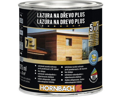 Lazura na dřevo Hornbach Plus 0,375 l dub