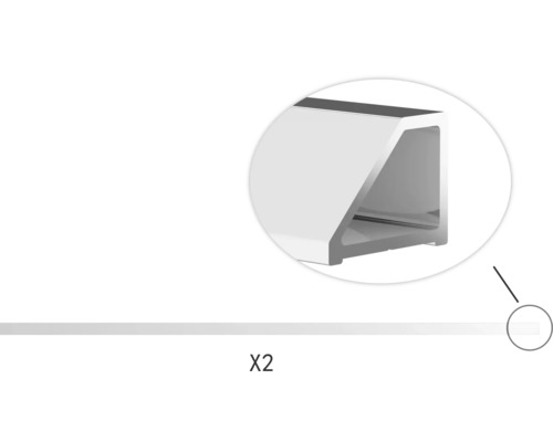 Dva hliníkové profily