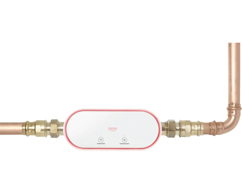 Systém kontroly vody Grohe Sense Guard na měděných trubkách