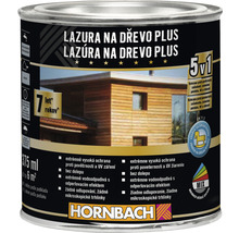 Lazura na dřevo Hornbach Plus 0,375 l stříbrošedá