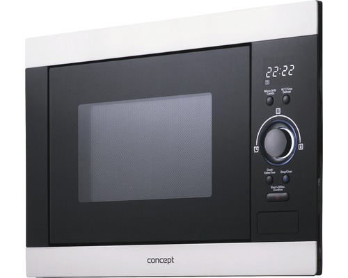 Mikrovlnná trouba s ovládacím panelem a průhledným okénkem