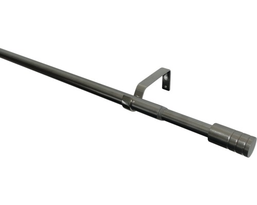 Teleskopická garnýž sada válec kovová Ø 16/19 mm 190-340 cm Záclonová tyč s držákem