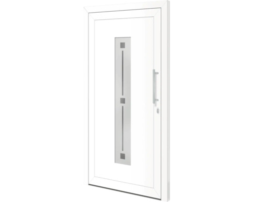 Hliníkové vchodové dveře Alaska 110x210 cm P bílé