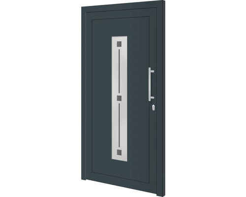 Hliníkové vchodové dveře Nevada 110x210 cm P antracit
