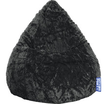 Černý sedací vak ze sametu