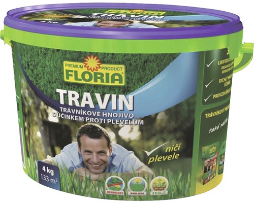 Trávníkové hnojivo Floria Travin 4 kg