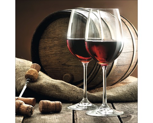 Skleněný obraz Red Wine IV 20x20 cm