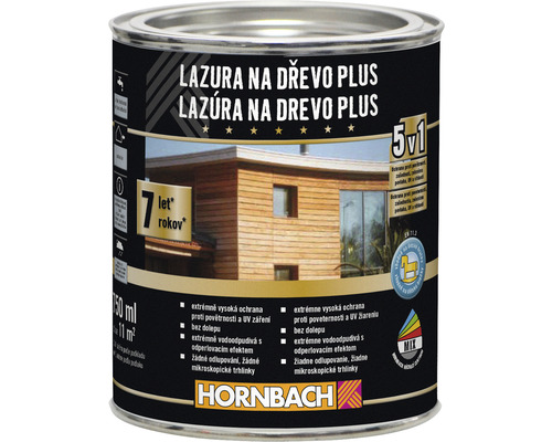 Lazura na dřevo Hornbach Plus 0,75 l palisandr