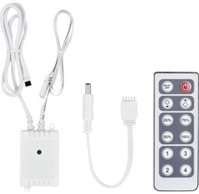 Ovladač LED pásků s kabely a dálkovým ovládáním