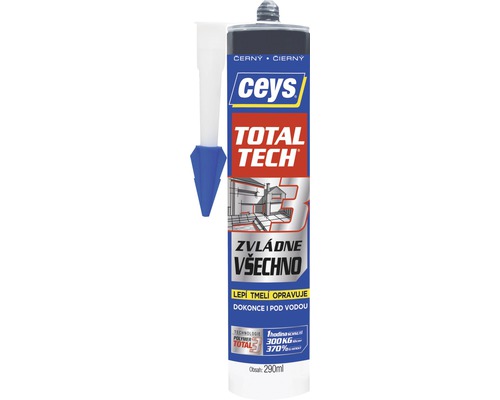 Lepidlo a tmel Ceys Total Tech express černý 290 ml Ceys Total Tech 3 kartuše lepidla a tmelu 290 ml