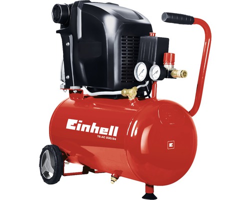 Kompresor Einhell TE-AC 230/24 s manometrem a redukčním ventilem