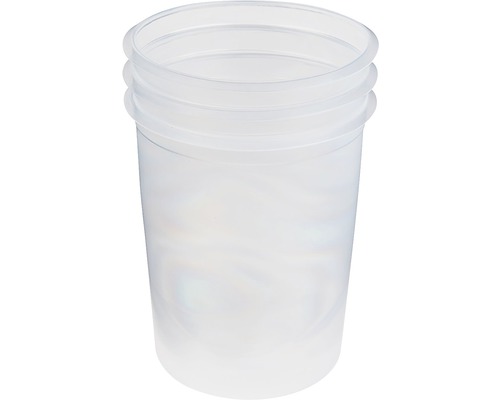 Sada náhradních nádob pro A5DS 3 ks Průhledná plastová odměrka