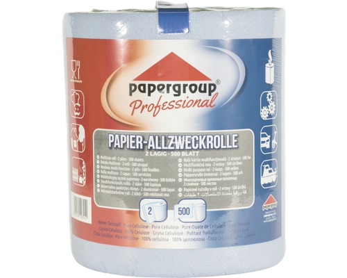 Papírové role univerzální 2 vrstvy, 500 útržků