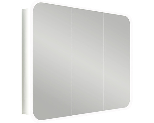 Zrcadlová skříňka se třemi dvířky a osvětlením