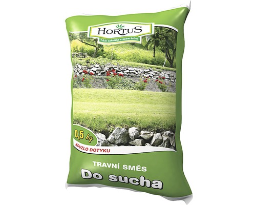 Travní směs Hortus pro suchá místa, balení 0,5 kg