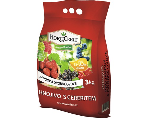 Hnojivo pro jahody a drobné ovoce Horticerit 3 kg