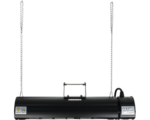 Tmavý zářič pro montáž na strop s řetězem