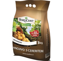 Balení hnojiva na brambory o hmotnosti 3 kilogramy