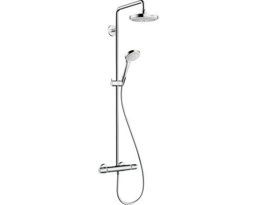 Sprchový systém s termostatickou baterií Hansgrohe Croma Select S 180 2jet Showerpipe 27253400