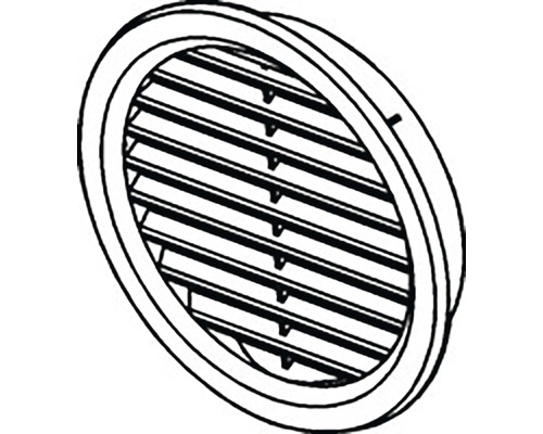 Kulatá ventilační mřížka s lamelami