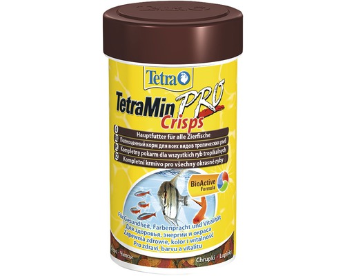 Krmivo pro ryby, granulované TETRA MIN CRISPS 100 ml TetraMin Pro Crisps krmivo pro okrasné ryby dóza