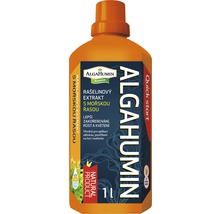 AlgaHumin Premium rašelinový extrakt s mořskou řasou v jednolitrové láhvi