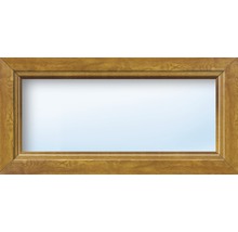 Plastové okno fixní zasklení ARON Basic bílé/zlatý dub 1350 x 1000 mm (neotevíratelné)-thumb-0